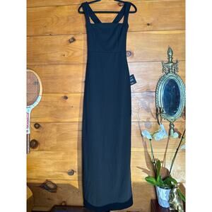glamorous dedication black sleeveless column maxi dress Lulus | Dresses | Nwt Lulus Glamorous Dedication Black Sleeveless Column  Maxi Dress Gala Ball L